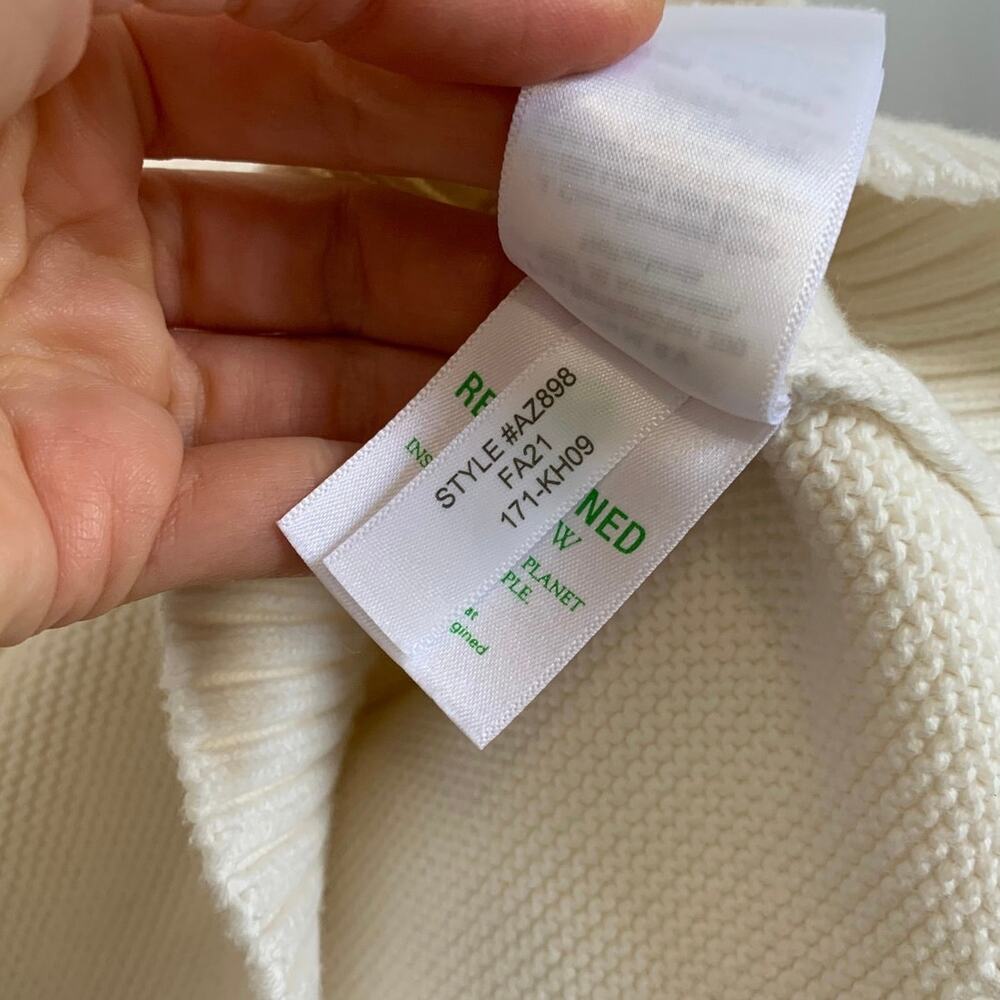 J. Crew Cotton Cream Sleeveless Turtleneck Sweater - Picture 8 of 8